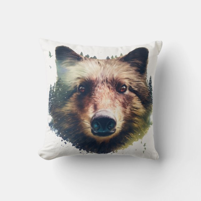 Spirit of the wolf  cushion (Front)