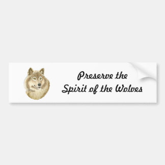 Spirit of the Wolves Bumper Sticker