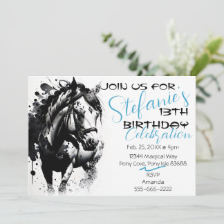 Spirit Pony 1 Birthday Invitation