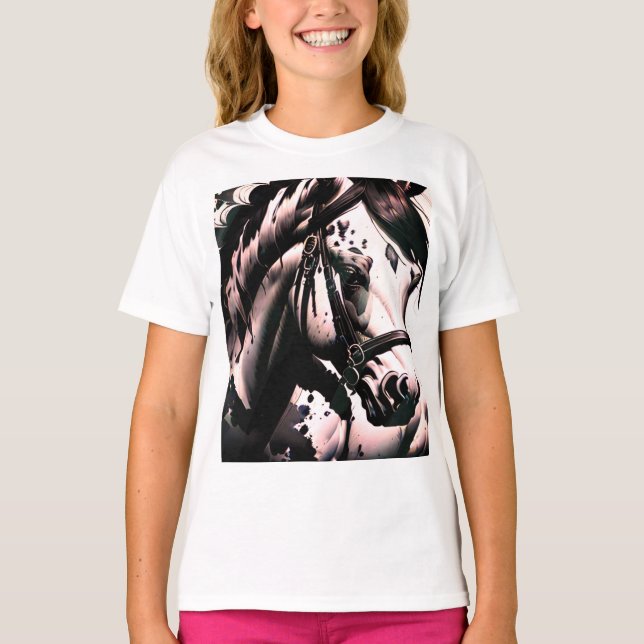 Spirit Pony 1 Pink T-Shirt (Front)