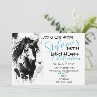 Spirit Pony 2 Birthday Invitation