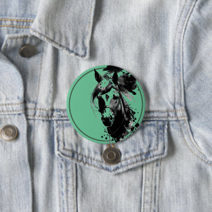 Spirit Pony 3 Aqua 7.5 Cm Round Badge