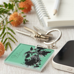 Spirit Pony 3 Aqua Key Ring