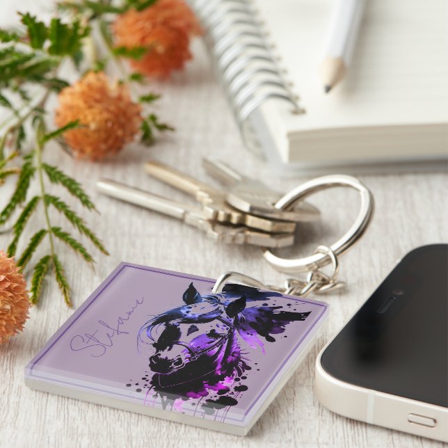 Spirit Pony 3 Lavender Key Ring (Front Right)
