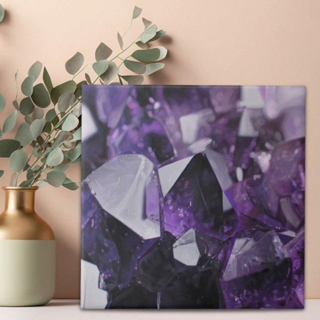 spirit quartz healing holistic purple amethyst tile (spirit quartz healing holistic purple amethyst ceramic tile)