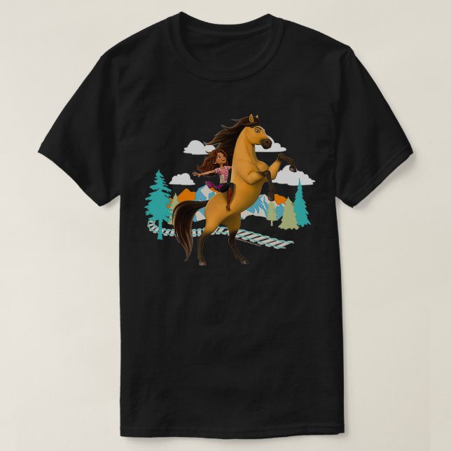 Spirit Untamed  Spirit and Lucky Forest Epic Adven T-Shirt (Design Front)