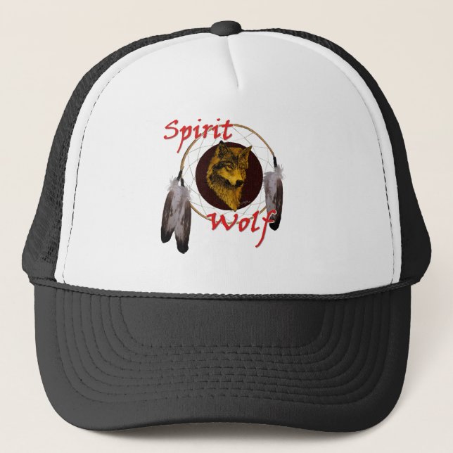 Spirit Wolf Trucker Hat (Front)