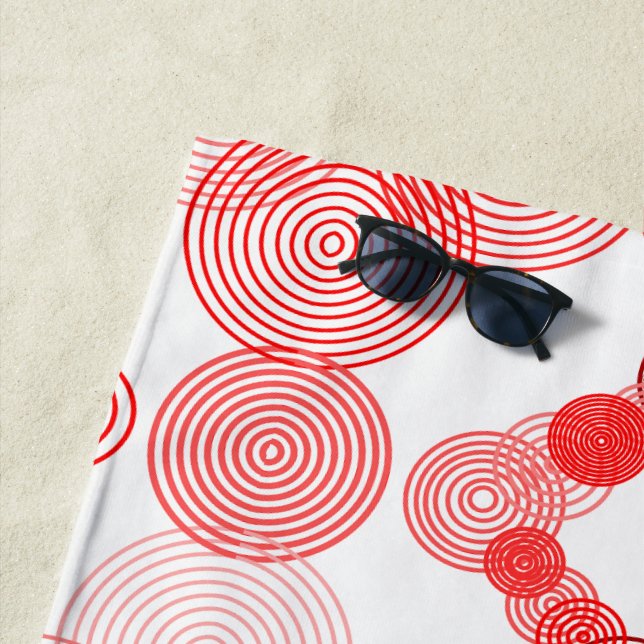 Spirited Circles  Beach Towel (In Situ)