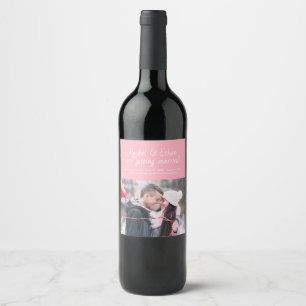 Spirited Names Fun Unique Save the Date Wine Label