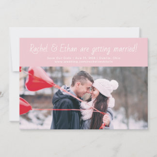 Spirited Names Save the Date Photo Card