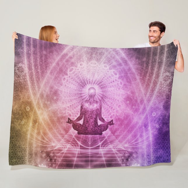 SPIRITIAL MEDITATION FLEECE BLANKET (In Situ)
