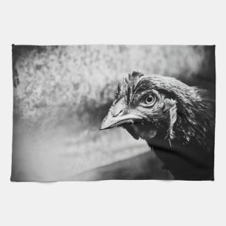 spirits and chickens tea towel