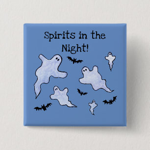 Spirits in the Night 15 Cm Square Badge