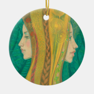 Spirits of forest ceramic tree decoration