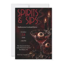 Spirits & Sips Adult Halloween Cocktail Party