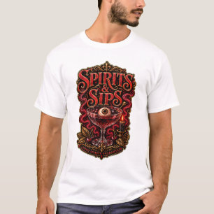 Spirits & Sips Halloween Cocktail Party T-Shirt