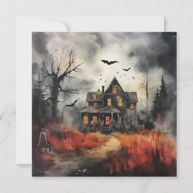 👻🥂 Spirits & Spirits Soiree! 🥂👻 Halloween  Invitation (Front)