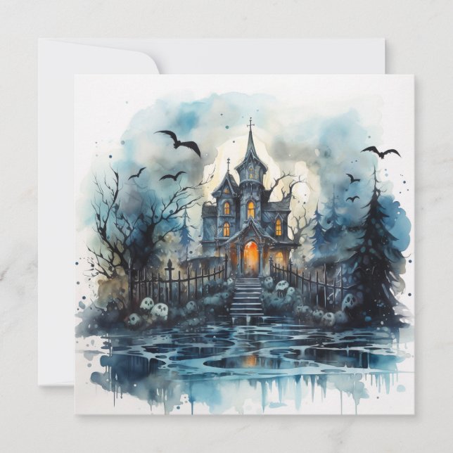 👻🥂 Spirits & Spirits Soiree! 🥂👻 Halloween  Invitation (Front)