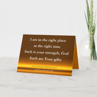 Spiritual acceptance A Course In Miracles Card