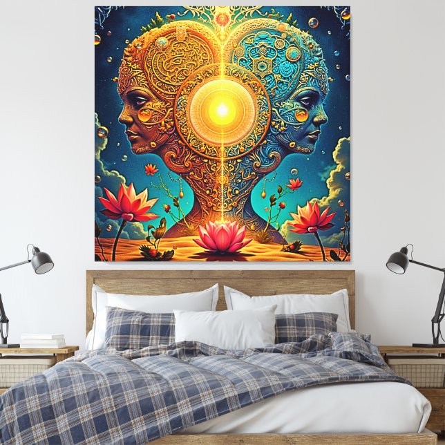 Spiritual Awakening Art Canvas Print (Insitu(Bedroom))