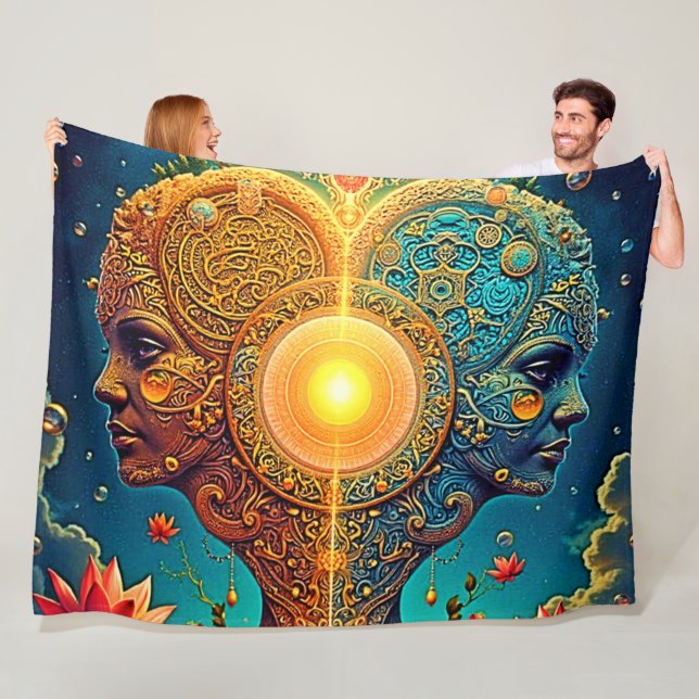 Spiritual Awakening Art Fleece Blanket (In Situ)
