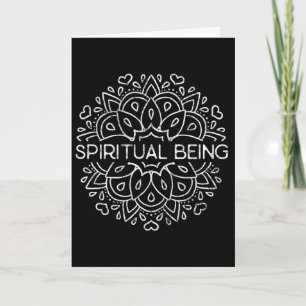 Spiritual Being In Mandala Yoga - 9 Pointed Star H Card