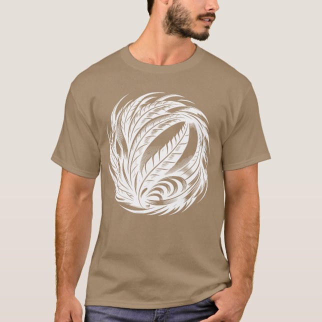 Spiritual Bird Feather Ball Meditation friend girl T-Shirt (Front)