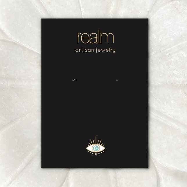 Spiritual Black Earring Jewellery Display Business Card (Creator Uploaded)