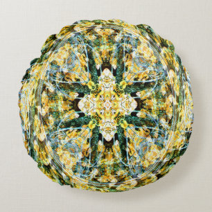 Spiritual Blooming....... Round Cushion