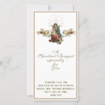 Spiritual Bouquet Catholic Prayer Mary Jesus Holiday Card<br><div class="desc">his is a lovely traditional Catholic image of the Blessed Virgin Mary and the Baby Jesus.. A Spiritual Bouquet is a card notifying the recipient of a number of devotional, & or sacramental acts performed by a Roman Catholic on behalf of a person on special occasions (as name days or...</div>