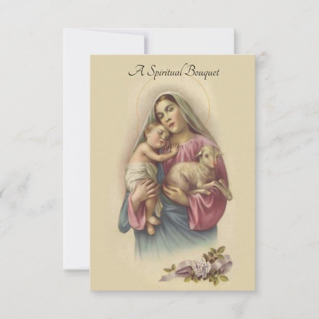 Spiritual Bouquet Prayer Offering Card (Front)