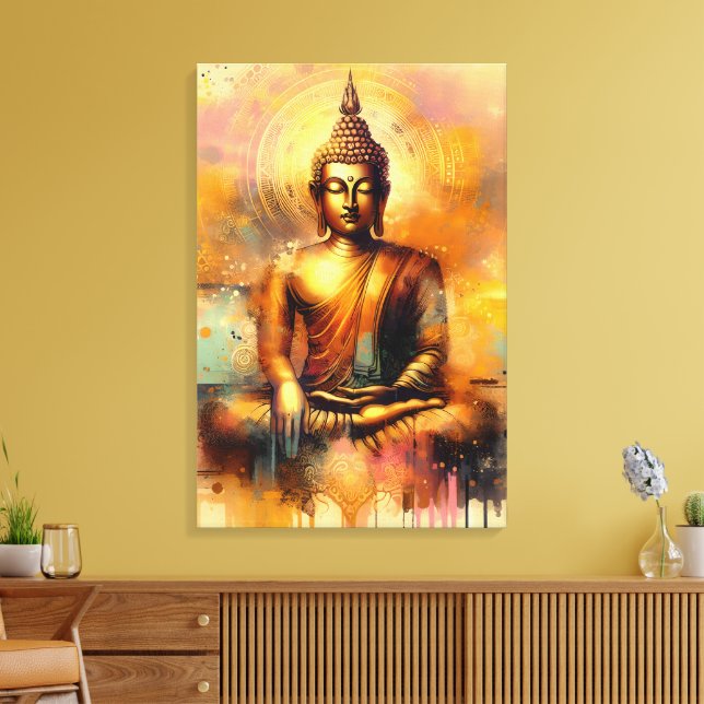 Spiritual Buddha Canvas Print (Insitu(LivingRoom))