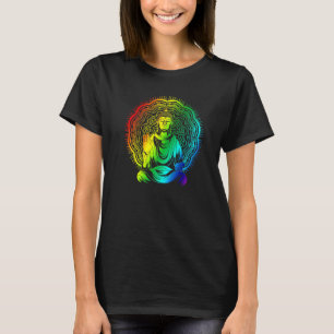 Spiritual Buddhist Mantra Buddhism Colourful Manda T-Shirt