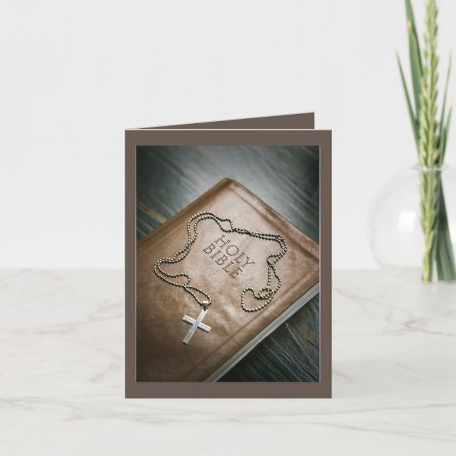 Spiritual Christmas Thank You Card (Front)