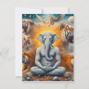 spiritual elephant man postcard