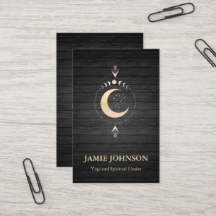 Spiritual Energie Heiler Reiki Moon Phase Yoga Business Card