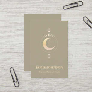 Spiritual Energie Heiler Reiki Moon Phase Yoga  Business Card