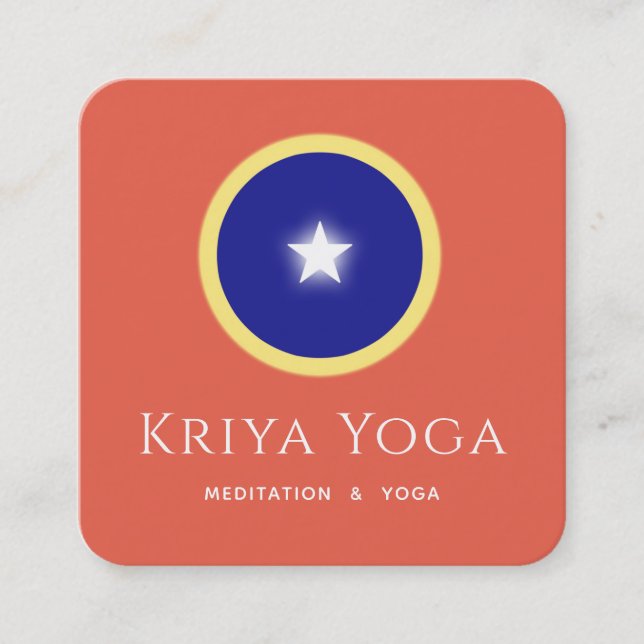 Spiritual Eye Square Business Card (Front)