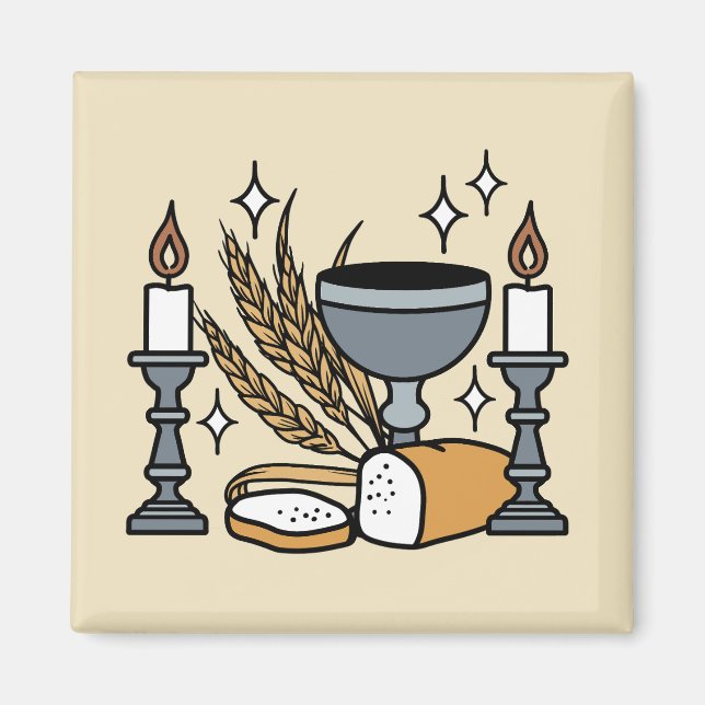 Spiritual Faith and Grace – Uplifting Christian Magnet (Front)