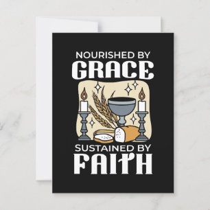 Spiritual Faith and Grace – Uplifting Christian Postcard