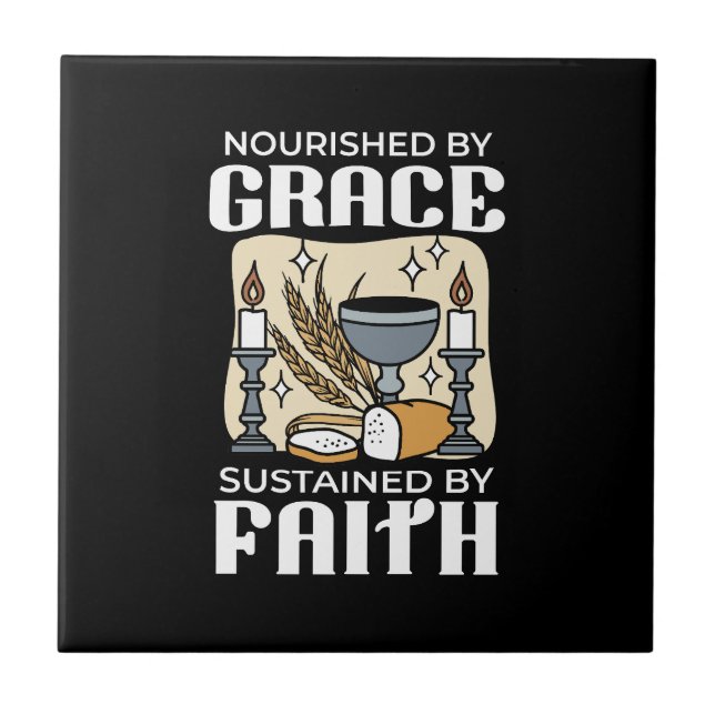 Spiritual Faith and Grace – Uplifting Christian Tile (Front)