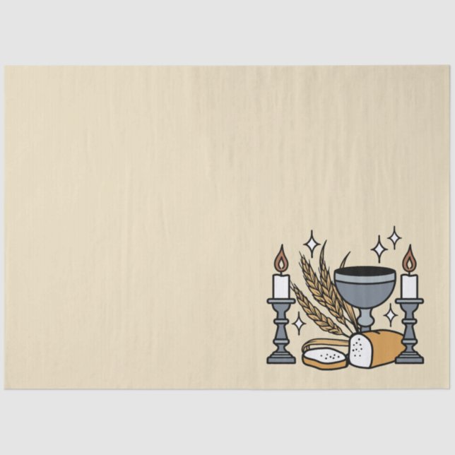 Spiritual Faith and Grace – Uplifting Christian Tissue Paper (Front)