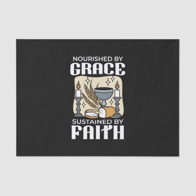 Spiritual Faith and Grace – Uplifting Christian Tissue Paper (Front)