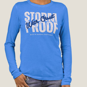 Spiritual Faith Holy Spirit Jesus Christ Blue Tri-Blend Shirt