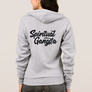 Spiritual Gangsta Funny Yoga Quote Hoodie