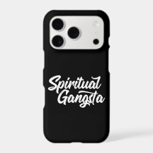 Spiritual Gangsta Funny Yoga Quote in White