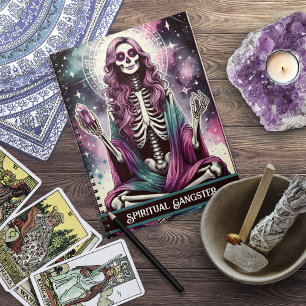 Spiritual Gangster Purple Skeleton Witch Mystical Notebook