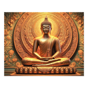 Spiritual Gautam Buddha artwork Photo Print