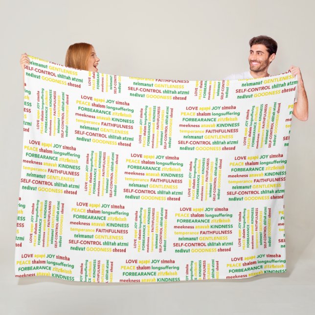 SPIRITUAL GIFTS of the SPIRIT Christian Bible Fleece Blanket (In Situ)