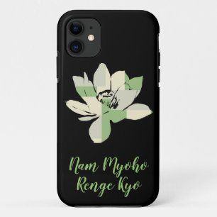 Spiritual Green Lotus Flower Nam Myoho Renge Kyo Case-Mate iPhone Case